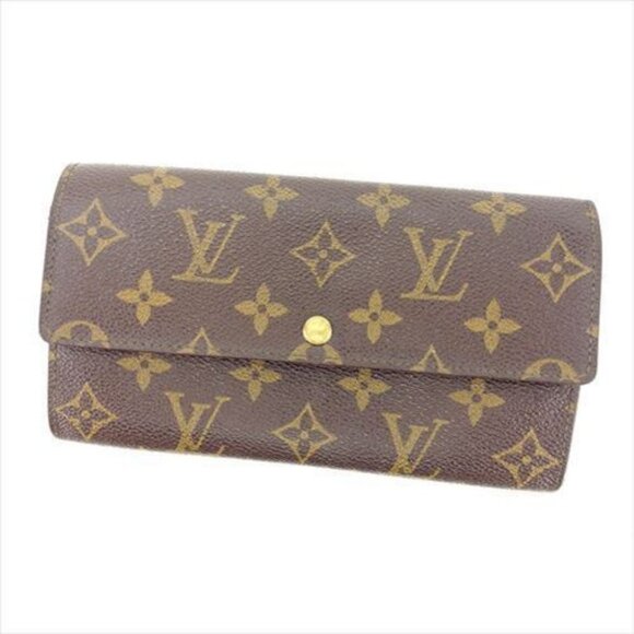 Louis Vuitton Handbags - Louis Vuitton Wallet Purse Long Wallet Monogram Brown Woman Authentic